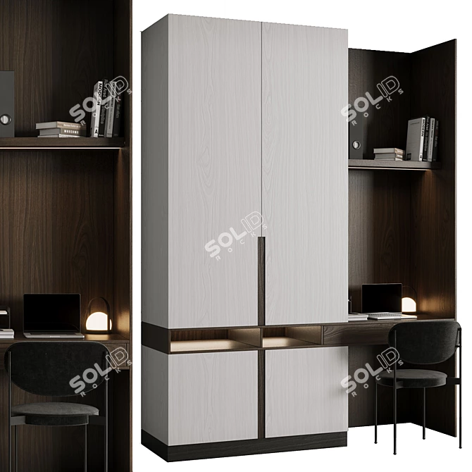 Modern Office Furniture Collection 3D model image 1