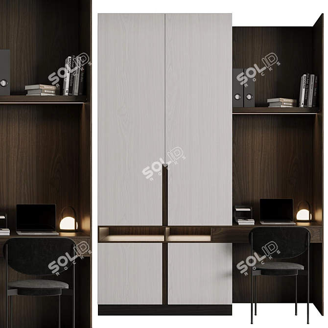 Modern Office Furniture Collection 3D model image 2