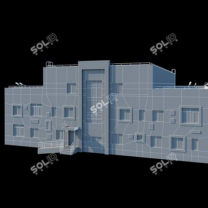 Detailed Model Childcare Building 3D model image 3