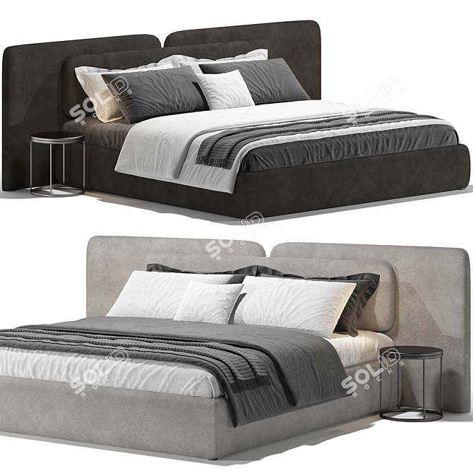 Sleek 2013 Angelo Bed Frame 3D model image 1