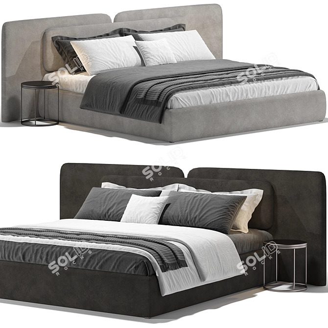 Sleek 2013 Angelo Bed Frame 3D model image 2