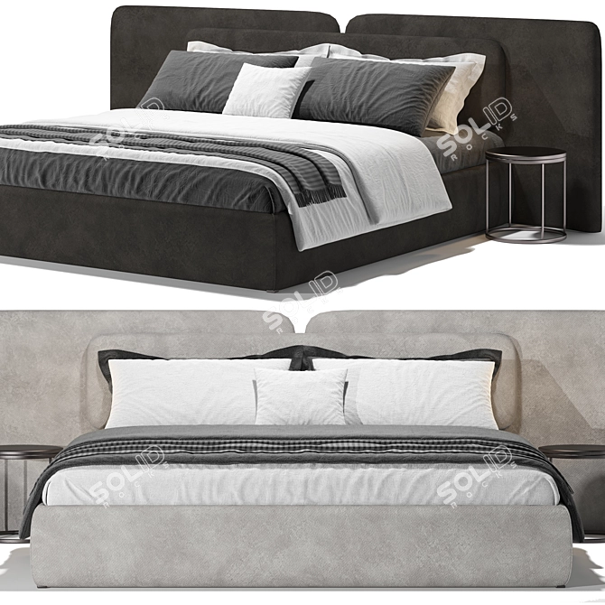 Sleek 2013 Angelo Bed Frame 3D model image 4