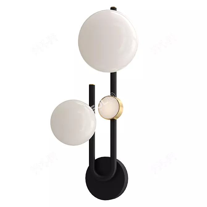 Elegant Favourite Soffiato Wall Light 3D model image 1