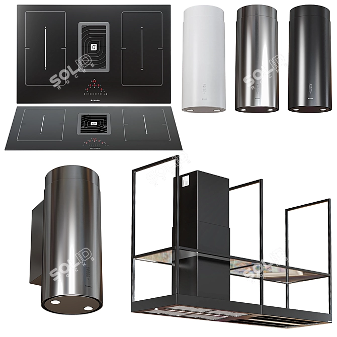 Faber Appliance Set Collection 3D model image 1