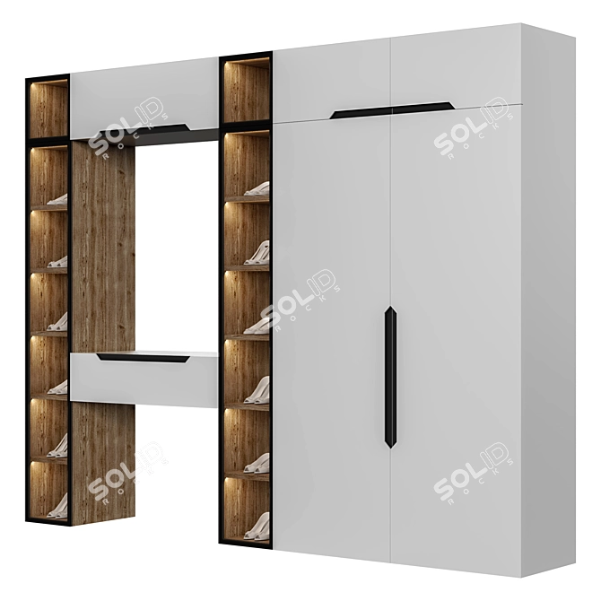 Hallway Display Cabinet Attik 3D model image 5