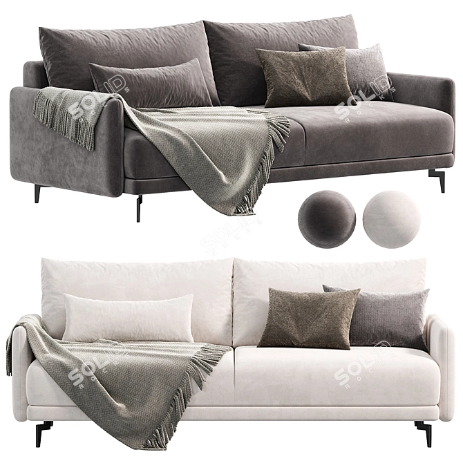 Modern Archi Sofa 2015 Design 3D model image 2