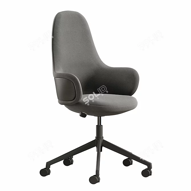 Alki Lan High Back Chair 3D model image 3