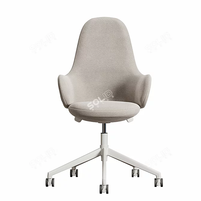 Alki Lan High Back Chair 3D model image 4