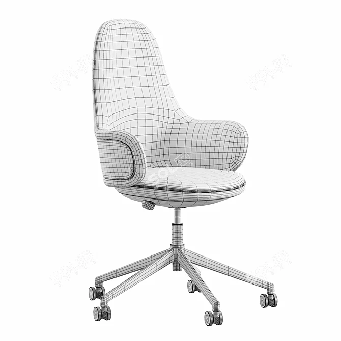 Alki Lan High Back Chair 3D model image 7