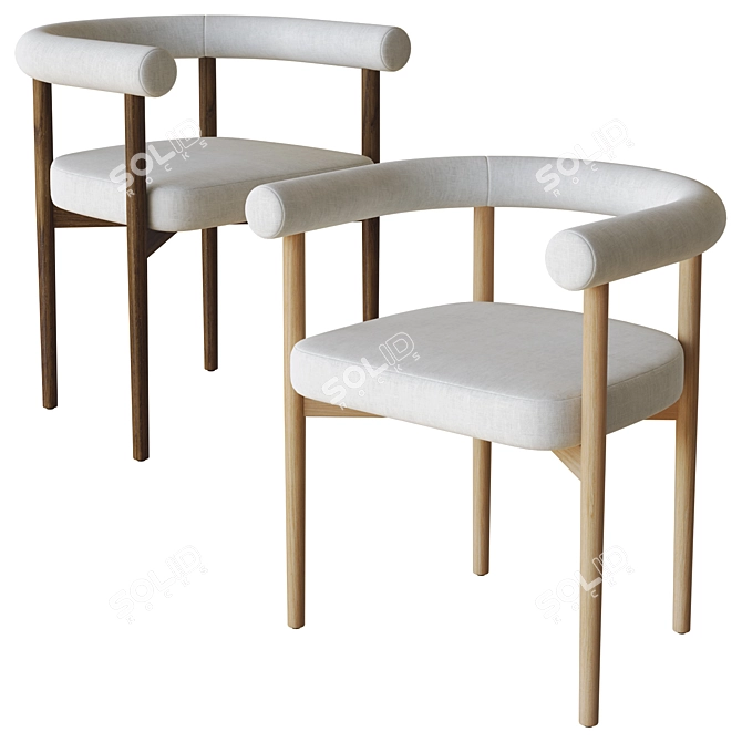 High Fashion Matilda Dining Chair 3D model image 3