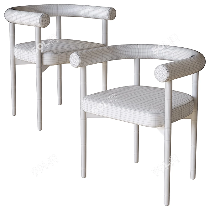 High Fashion Matilda Dining Chair 3D model image 4