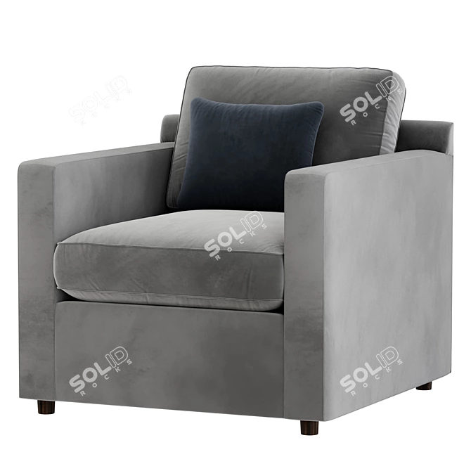 Barrett II Track Arm Chair 3D model image 5