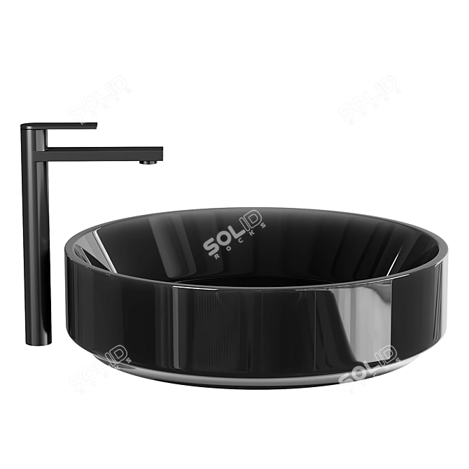 Transparent Resin Amiens Smoky Schwarz 3D model image 2