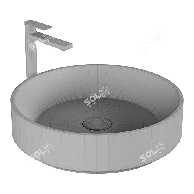 Transparent Resin Amiens Smoky Schwarz 3D model image 3