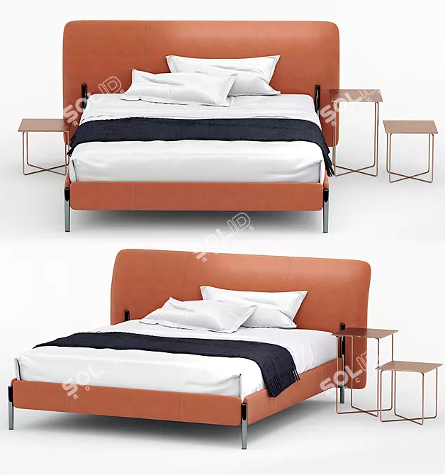 Title: Elegant Molteni Beds - NICK 3D model image 2