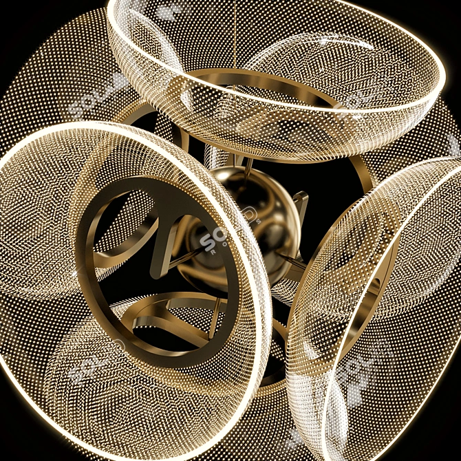 Modern Pendant Light Fixture 3D model image 6