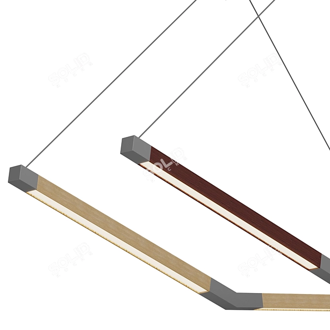 Geometric Arch Pendant Light 3D model image 3