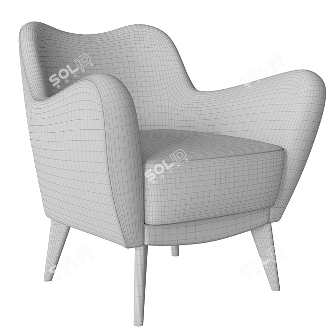 Modern RH Florent Chair - Restoration Hardware 3D model image 5