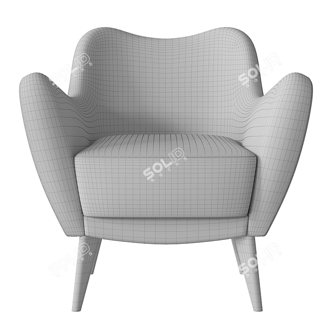 Modern RH Florent Chair - Restoration Hardware 3D model image 6