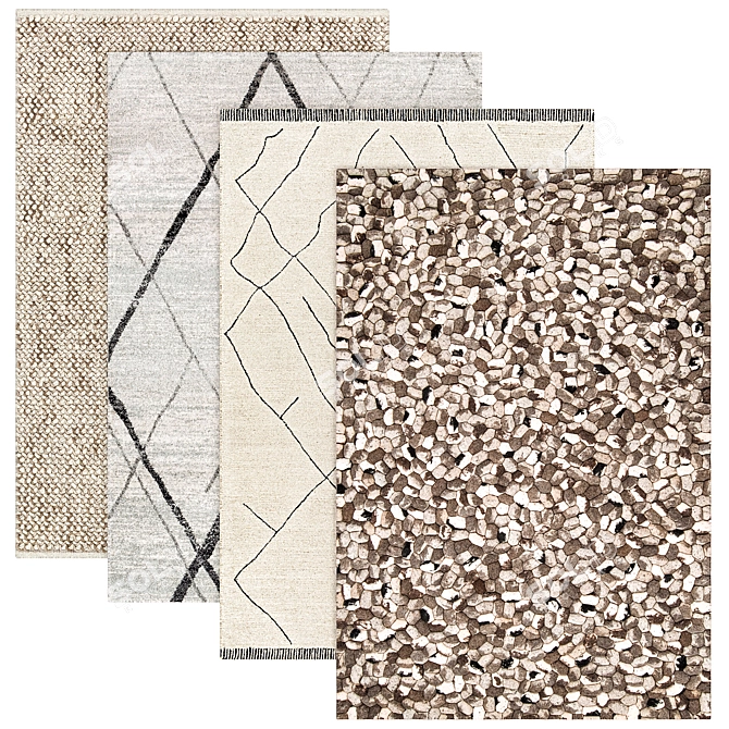 Premium Poliform Carpets Collection 3D model image 1