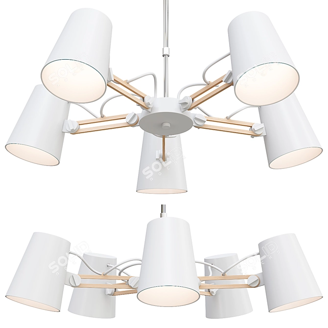 Modern Mantra 3770 Pendant Light 3D model image 1