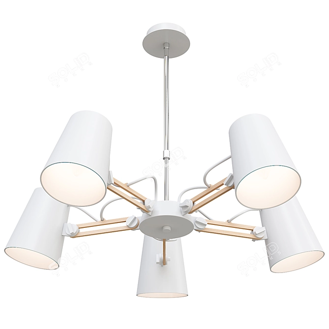 Modern Mantra 3770 Pendant Light 3D model image 4