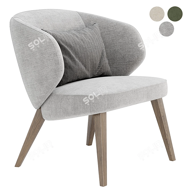 Stylish Back Me Up Lounge 3D model image 3