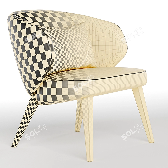  Stylish Back Me Up Lounge 3D model image 6