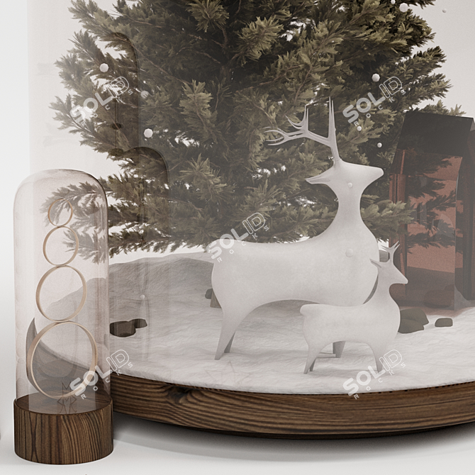 Holiday Terrarium Decor Set 3D model image 3