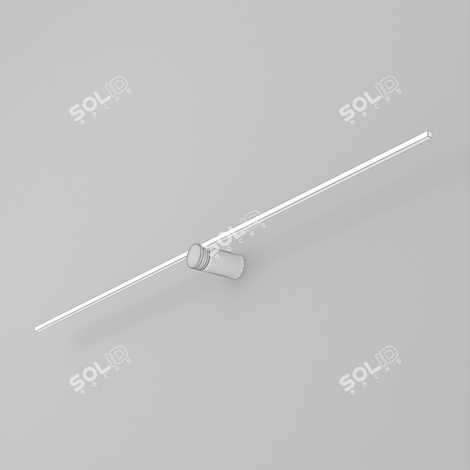 Modern Rotating Wall Light 3D model image 3