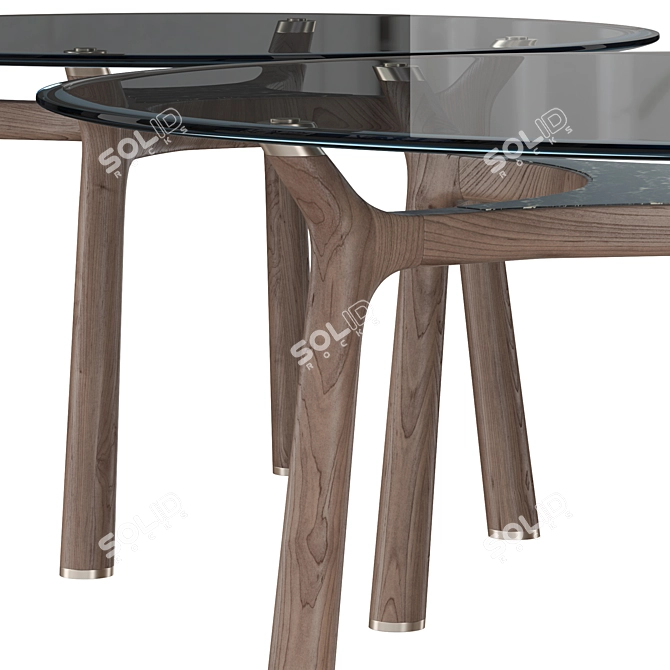 Giorgetti Memos: Elegant Geometric Tables 3D model image 3