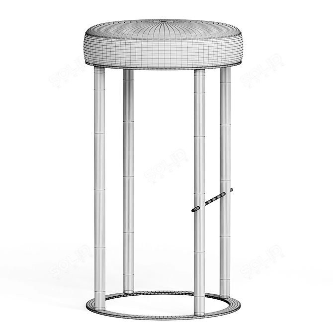 KENE Stool: Versatile Seating Solution 3D model image 2