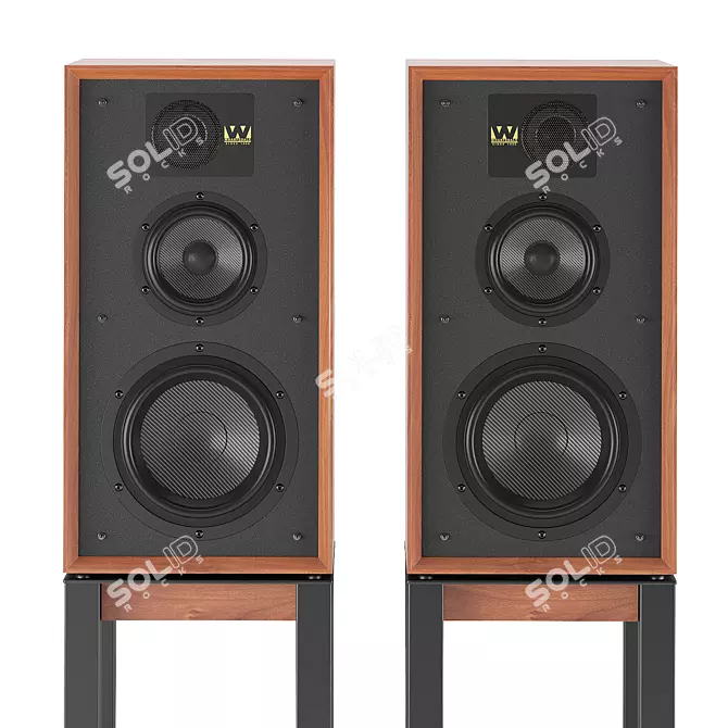 Wharfedale Linton Bookshelf Speaker 3D model image 2