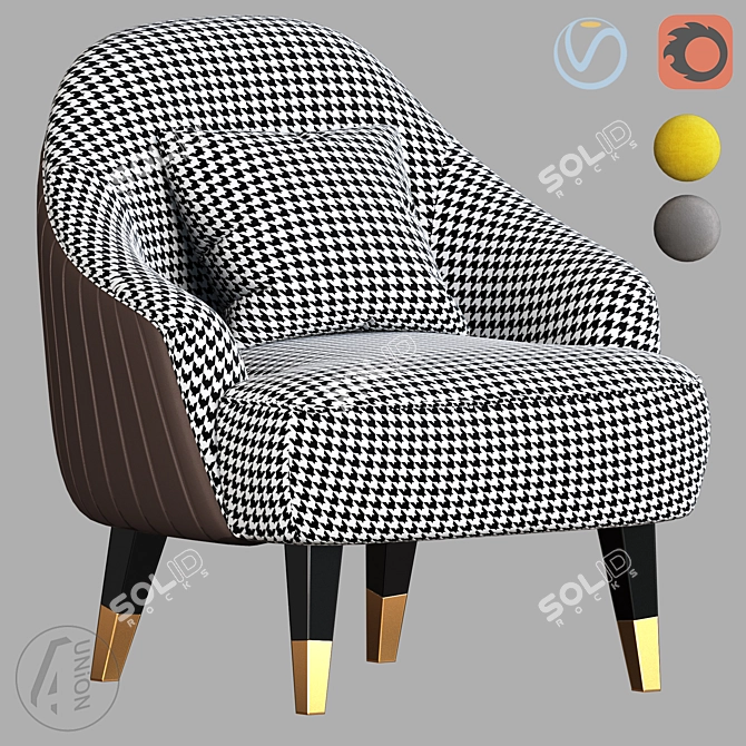 Elegant Armchair K0029 Exceptional Comfort 3D model image 1