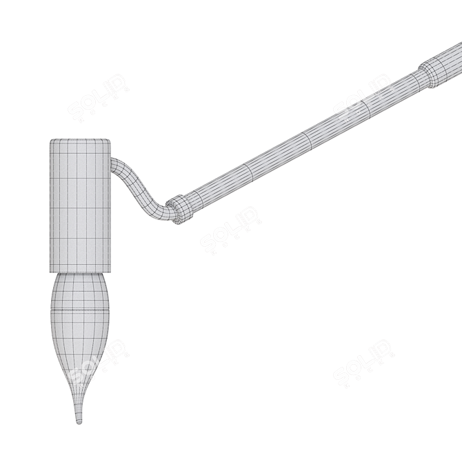 Scandi Style White Chandelier SKYM 3D model image 5