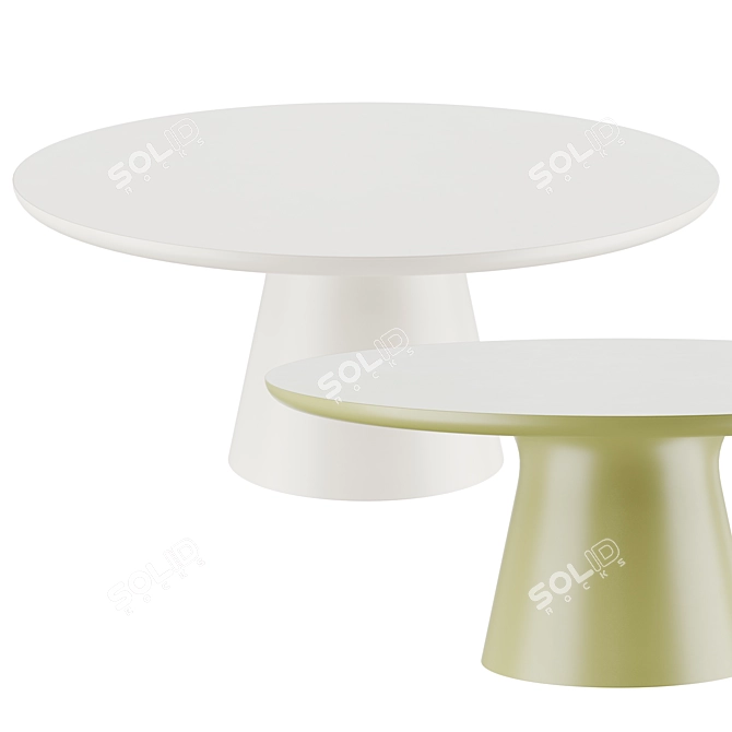 Outdoor Elegance: Spin Cocktail Table 3D model image 1