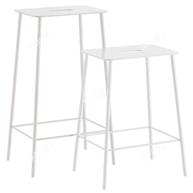Frama Adam Stool Mono Edition 3D model image 2