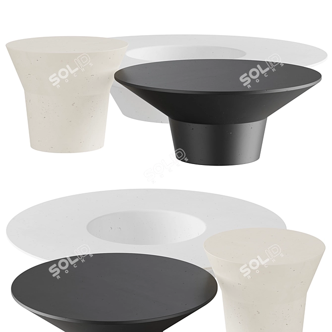 From the description provided, it appears there isn't a need for translation. Here is a potential title: 

Massaud Design Spring Tables 3D model image 2