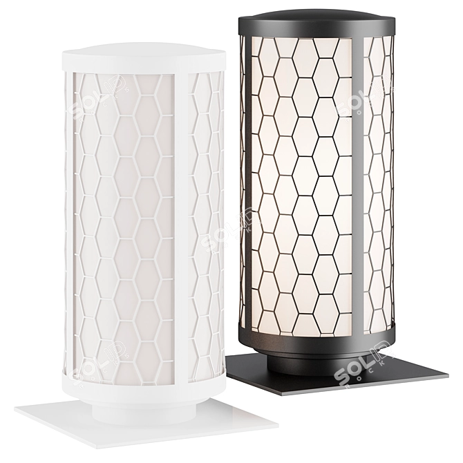 Miura Shomei Tubular Lantern 3D model image 2