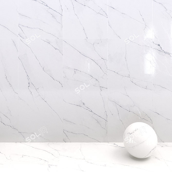 Infinite Lincoln Marble Tiles - FondoValle 3D model image 1