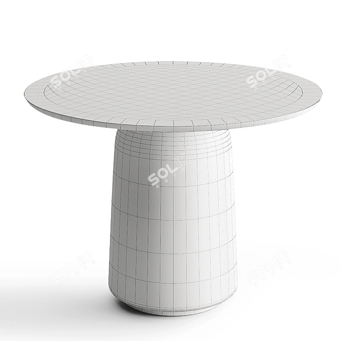 Casper Round Dining Table Oak 3D model image 4