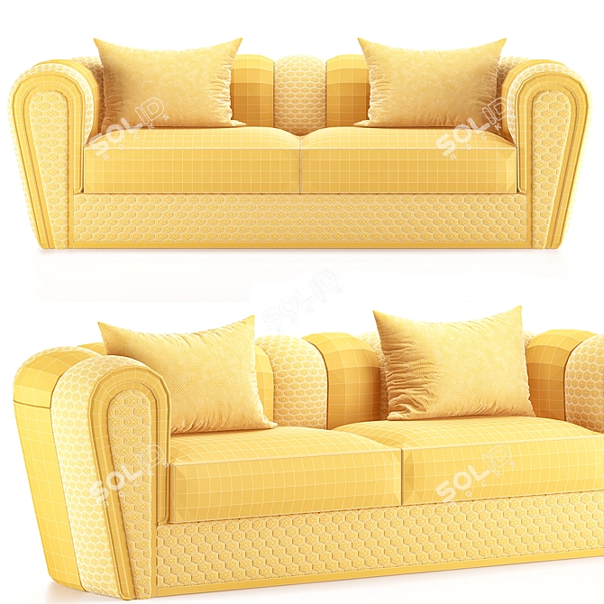 Tonino Lamborghini Casa RITA CURVE Sofa 3D model image 2