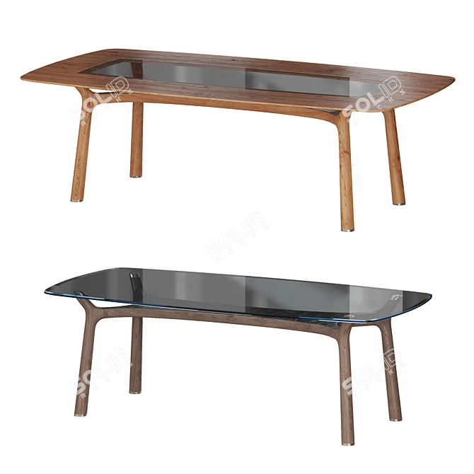 Modern Design Giorgetti Memos Table 3D model image 2