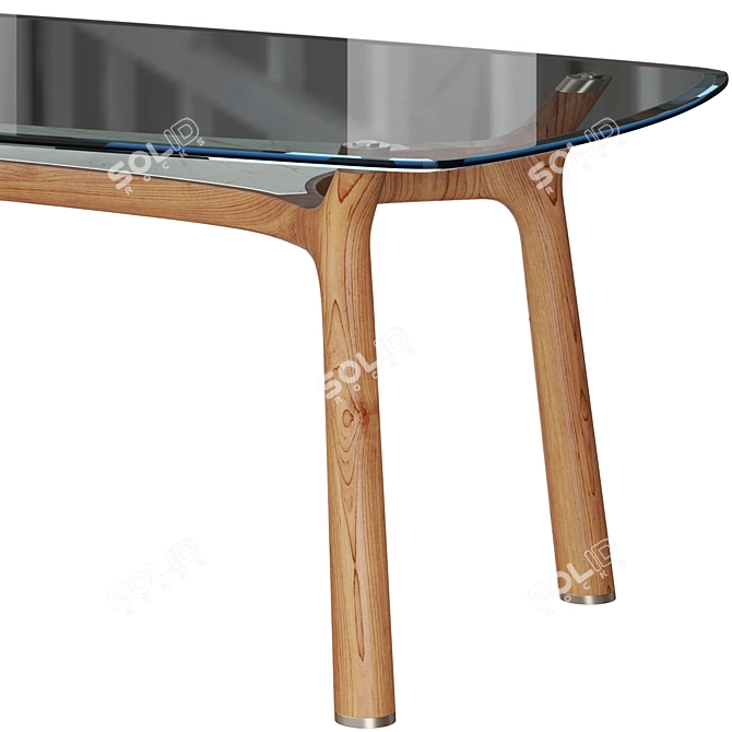 Modern Giorgetti Memos Rectangle Table 3D model image 3