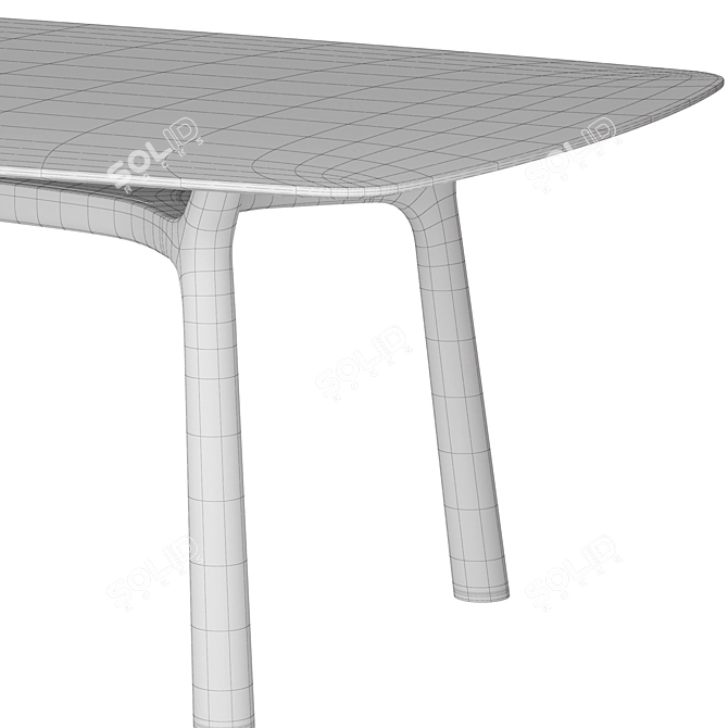Modern Giorgetti Memos Rectangle Table 3D model image 7