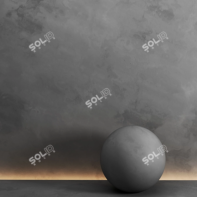 PBR Decorative Plaster Materials Pack 3D model image 5