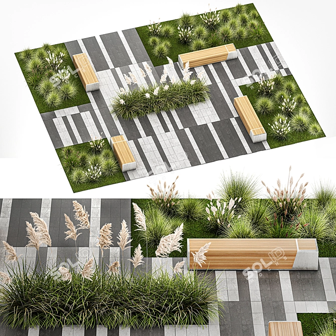 Urban Oasis Plant Collection 3D model image 1