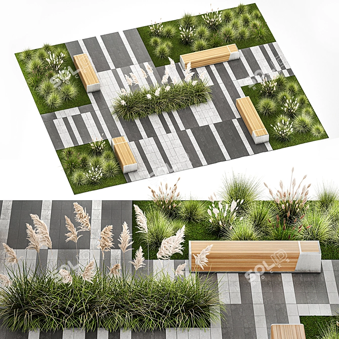 Urban Oasis Plant Collection 3D model image 8