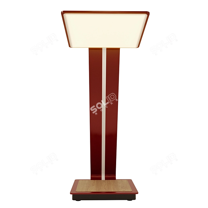 Title: Sleek Aerelight OLED Desk Lamp 3D model image 2