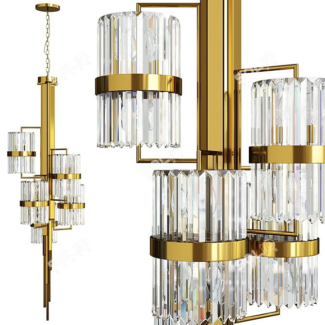 Elegant Luxxu Liberty Chandelier 3D model image 1